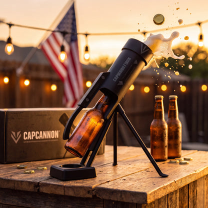 CapCannon™ Bottle Cap Launcher & Opener